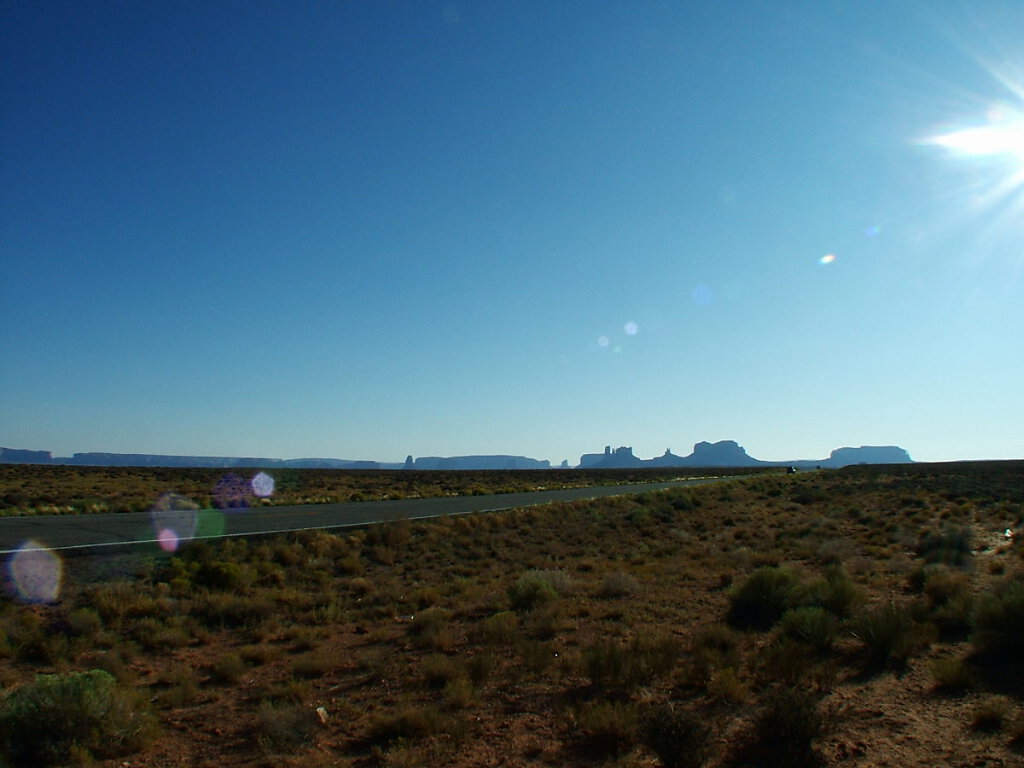 On the way to Monument Valley